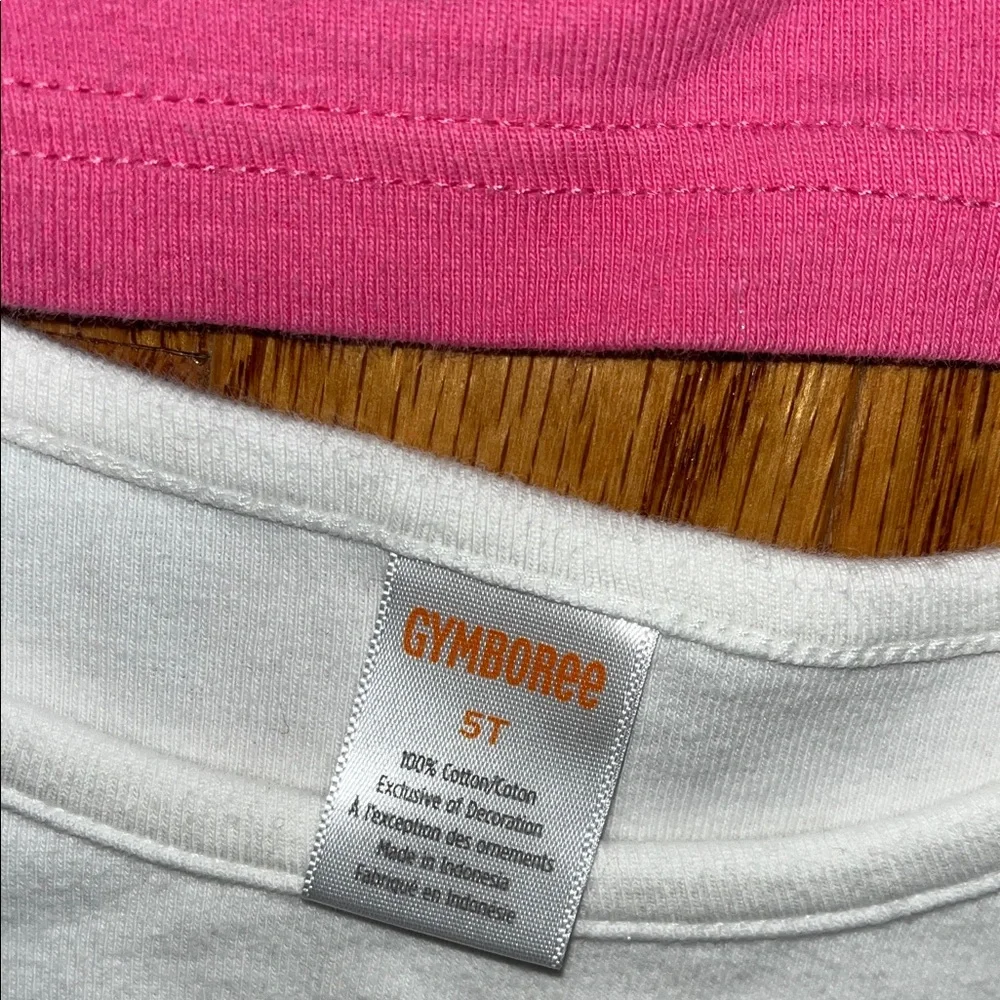 Carter's Long Sleeve Tees - Pink and White - Picture 7 of 9